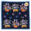 [Feeler] Amazing Violet Handkerchief Towel, Navy Blue, 9.8 x 9.8 inches (25 x 25 cm), Square