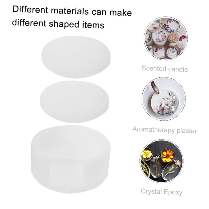 DOITOOL 1 Set DIY Coaster Mold Epoxy Resin Molds for