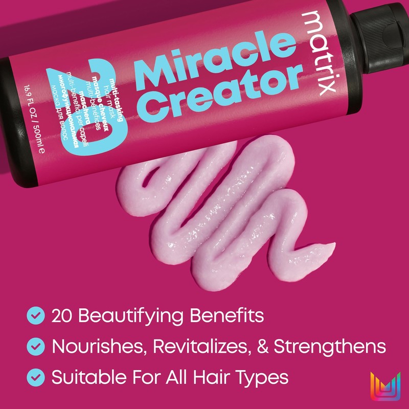 Matrix Miracle Creator Hair Mask Moisturising Detangling Frizzy Hair Nourishes,