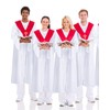 Toulite 3 Pcs Christmas Unisex Matte Choir Robes for Church