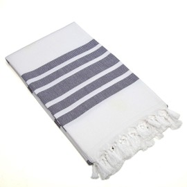 Linum Home Textiles Turkish Cotton Herringbone Pestemal, Peshtemal, Fota Beach Bath Towel
