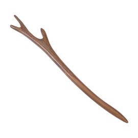 Ipetboom Wooden Hairpin Retro Style Chignon Hair Stick for Women Vintage Decorative Hair Accessory