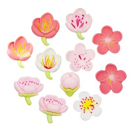 ALLY-MAGIC Flower Croc Charms, Shoe Charms for Clog Shoes Decorations for Girls Boys Shoe Charms Accessories Cute Cartoon Charms for Crocs Party Decorations Birthday Christmas Y6-HDXK (Sakura)