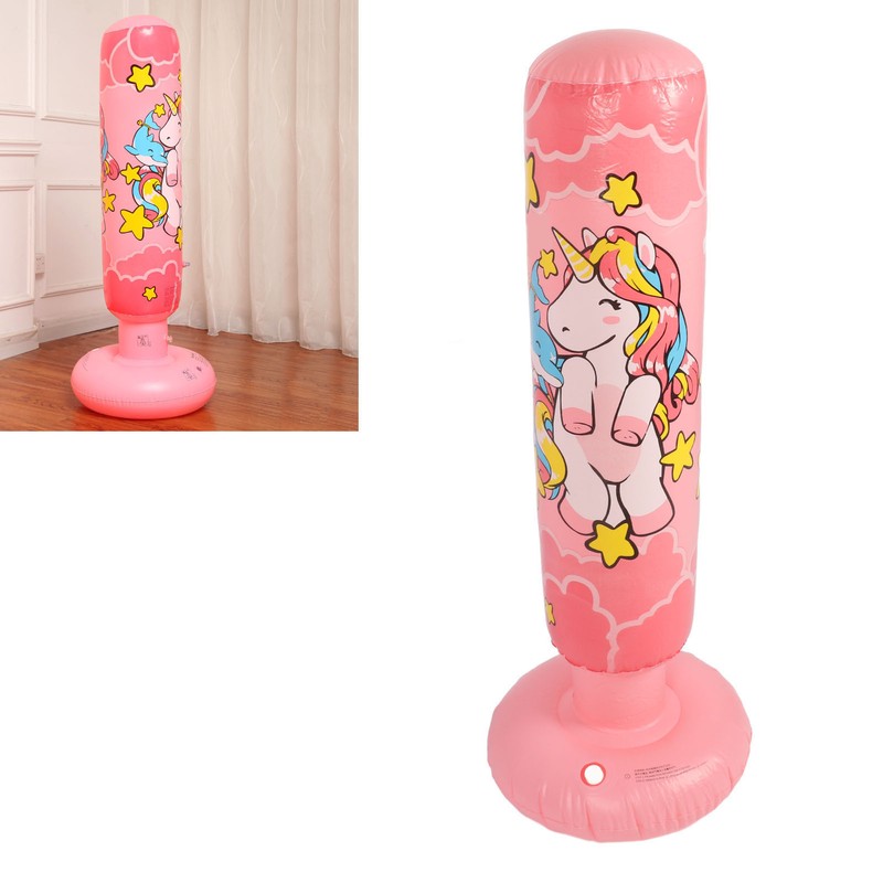 Inflatable Kids Punching Bag 120cm Thickened Base Kids Boxing Bag