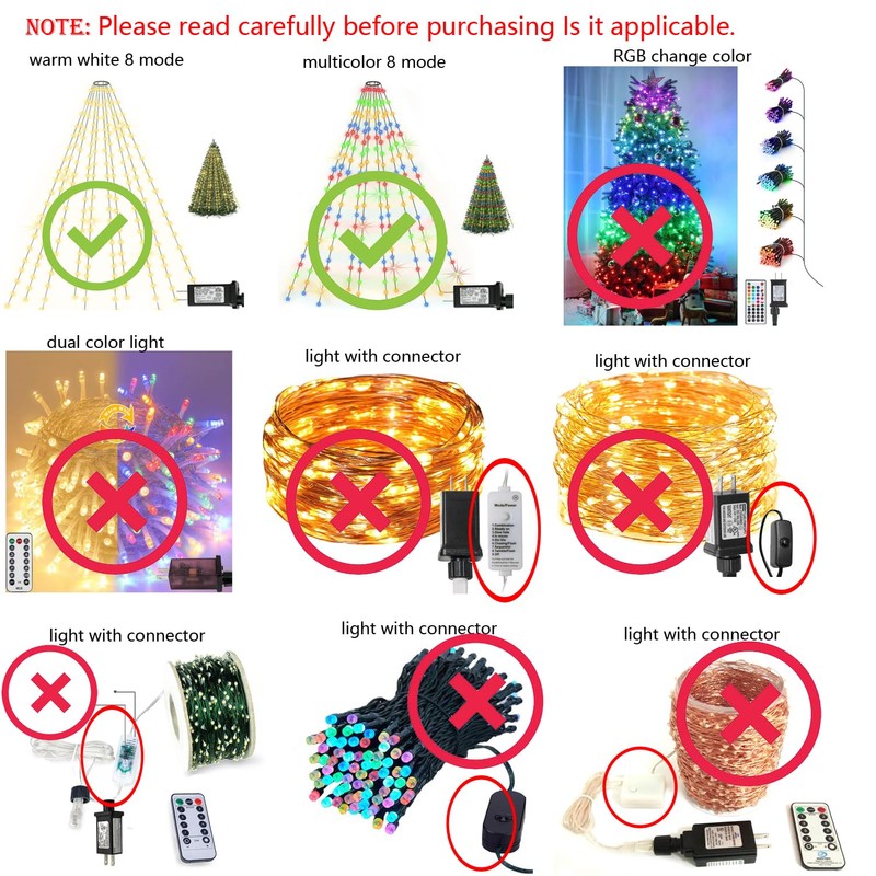 2 PCS 8 Mode Light LED Transformer 30V LED Controller