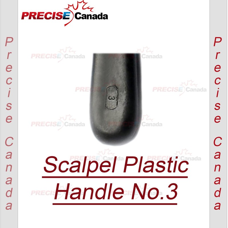 PRECISE CANADA 12 Pcs Black Color Plastic Handle, Scalpel Handle