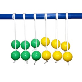 Feirdhoo Ladder Balls 6 Pairs Ladder Golf Balls 42 mm Golf Practice Training Sports Line Ball Set Golf Balls Accessories Ladder Ball Replacement Ladder Ball Throwing Game Throwing Ball for Sports Game