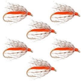 The Fly Fishing Place Soft Hackle Partridge and Orange Fly Fishing Flies - Trout and Bass Wet Fly Pattern - 6 Flies Hook Size 16