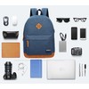 KOPHLY Mochila grande para portátil de viaje, marino, 43 cm