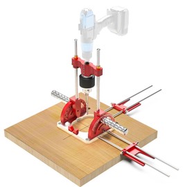 Multi Angle Drill Guide, Portable Drillling Guide, Precision Drilling Jig Attachment for Drilling Angled or Straight Holes, 0° to 60° Adjustable Angle Drill Guide for 1/16" - 1/2" Power Drills