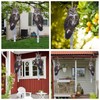 Bird Scarer, 2 Pieces Fake Owl Hanging Owl to Keep