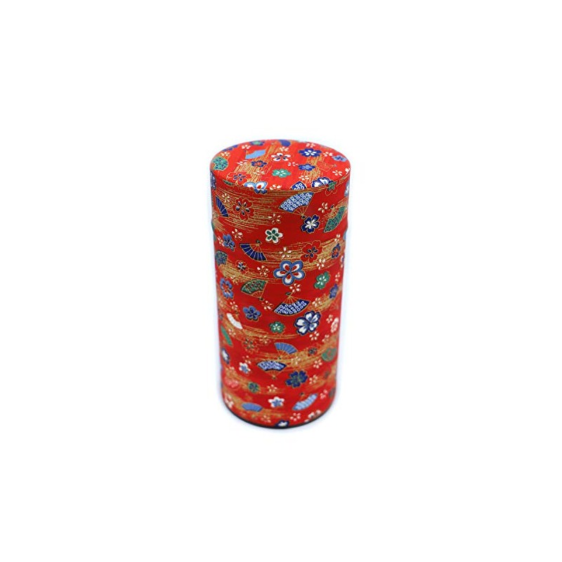 Kyoto Katsugu Japanese Paper Covered Tea Canister, Tea Canister, Made