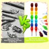 TUGHJXY 32 Pcs Stackable Pencils, Funny Stacking Pencils, Cute Rainbow