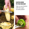 Rada Cutlery Deluxe Vegetable Peeler, Made in USA, Silver Handle