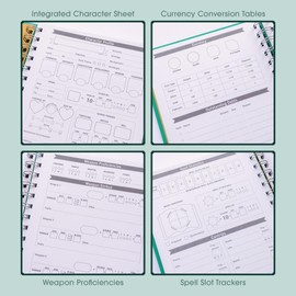 Roll & Play Press Pathfinder 2E Player's Quest Notebook: 120 page, A5 hardback character journal with Pathfinder 2E character sheet, feat and spell trackers, lined paper and more