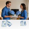 100 Pcs Hydrangea Floral Napkins, Happy Spring Disposable Paper Napkins,