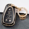 Gematay for Chevy Key Fob Cover with Keychain, Key Shell