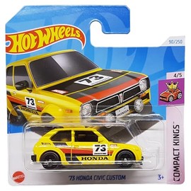 Hot Wheels - ´73 Honda Civic Custom - Compact Kings 4/5 - HTC19 - Short Card - Motul - Bridgestone - Mattel 2024 - 1:64