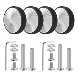 Volein 4 Pcs Luggage Replacement Wheels, 57mm Wear Resistant Suitcase Replacement Wheels with Bearings Repair Kit for Luggage Double Wheels(VF-22B)