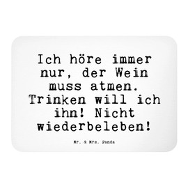 Mr. & Mrs. Panda Magnet Ich hörre Immer nur ... - Gift, Neighbour, Connoisseurs, Quotes, Fridge Decoration, Note Magnet, Decorative Magnet, Whiteboard