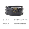 GelConnie Leather Bracelet Adjustable Multi Layer Wrap Bracelets Punk Leather
