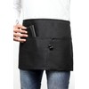 DOVORTEX 2 Pack Black Waist Apron, Waitress Apron With 3
