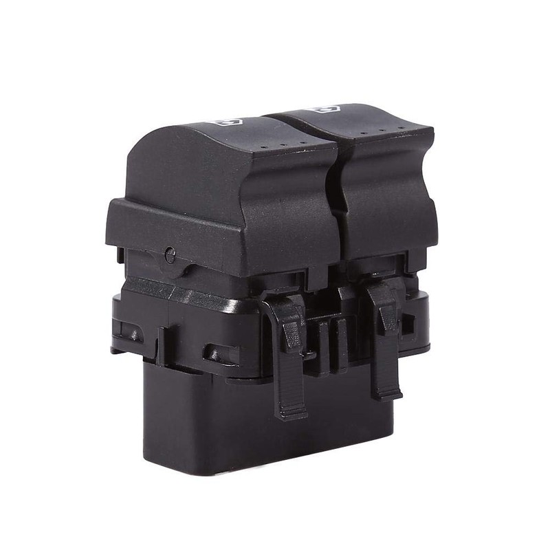 Qiilu 10Pin Window Electric Switch Regulator Double Switch Black Bottom
