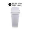 United Solutions 10 Gal/40 Qt Space-Efficient Kitchen Trash Can with