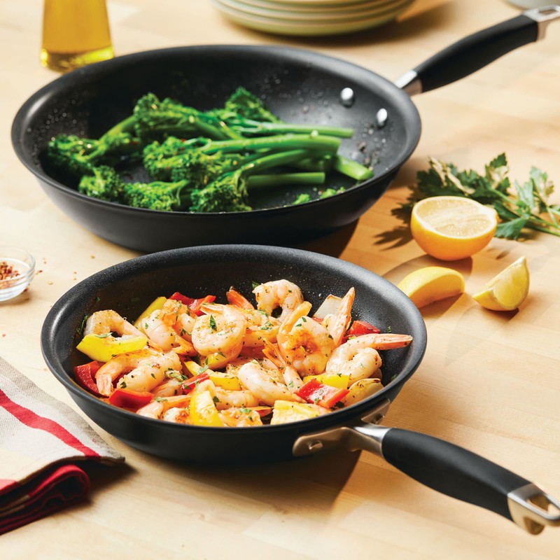Anolon Advanced Home Hard-Anodized Nonstick Skillets (2 Piece Set- 10.25-Inch