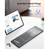 Samsers Foldable Bluetooth Keyboard with Numeric Keypad, Samsers Full-Size Wireless