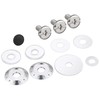 Wins Japan X-ROAD Repair Visor Screw Set, 393 Silver