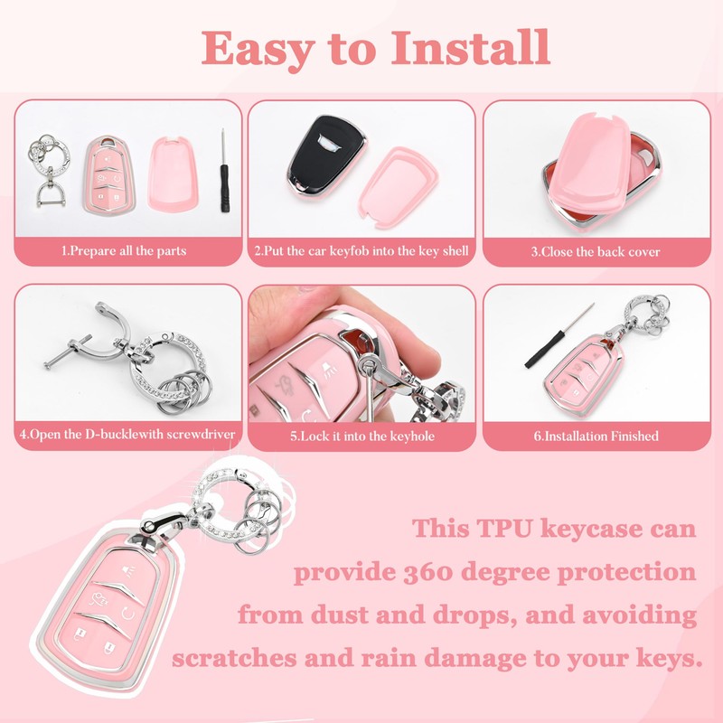 for Toyota Key Fob Cover - Soft TPU Key Case