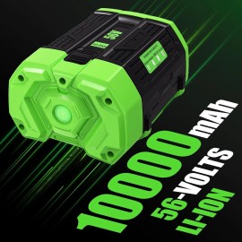 For EGO Power+ 56V 10 Ah Battery with Upgraded Fuel Gauge (3rd Generation)