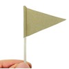 GentleGirl 100 Pcs Solid Blank Toothpick Flags Small Mini Plain