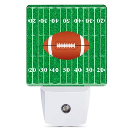 Jopowide American Football Night Light, Ball Night Lights Plug into Wall Decor for Bedroom,Bathroom, Hallway, Kitchen, Dusk to Dawn Sensor Nightlights for Boys Girls Women Men Room Gifts