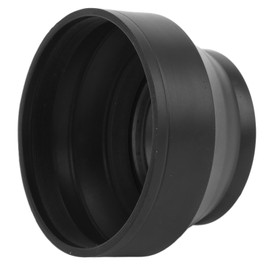 Camera Lens Hood,Collapsible Rubber Lens Hood with Filter Thread,Universal Portable Protective DSLR Camera Lens Hood,for Telephoto Lens/Standard Lens/Wide Angle Lens (52mm)