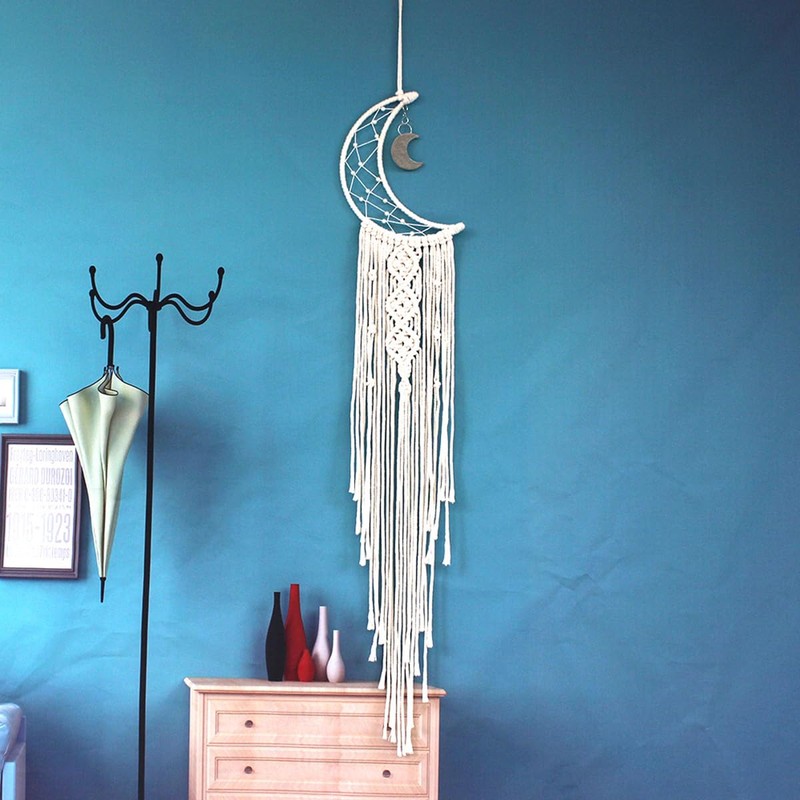 CENPEK DIY Moon Dream Catcher Kit for Beginners Wall Hanging