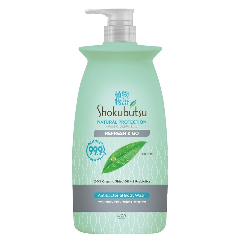 Shokubutsu Natural Protection Body Wash Refresh & Go 900g