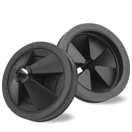 Upgraded Garbage Disposal Splash Guard, 2 Pack EPDM Rubber 3 1/8" Sink Baffle Disposer Drain Splash Guard Collar Replacement Quiet Cover Ullnosoo for Waste King, Whirlaway, GE Disposer