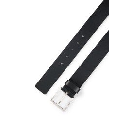 BOSS Mens Rummi Sz40 Italian Leather Belt with Antique Metal Detail, Black 1