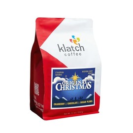 Klatch Coffee Original Christmas Single Origin Holiday Coffee, Medium-Light Roast, 310 gram bag, Whole Bean