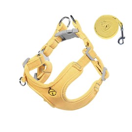 Oyccen Small Dog Harness with Lead, Puppy, Adjustable Chest Harness, Anti-Pull Puppy Harness