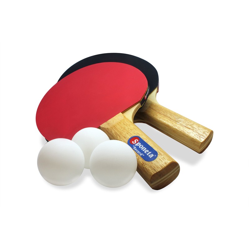 Sponeta "Record" Table Tennis Set 2 bats and 3 balls