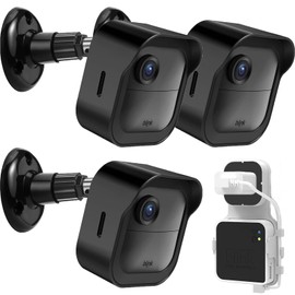 Blink Outdoor 4 (4ª generación), carcasa protectora resistente a la intemperie y montaje ajustable de 360° con módulo de sincronización de parpadeo, montaje de 2 salidas para sistema de seguridad