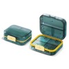 2PCS Travel Pill Organizer, Portable Travel Pill Case, Multipurpose Travel
