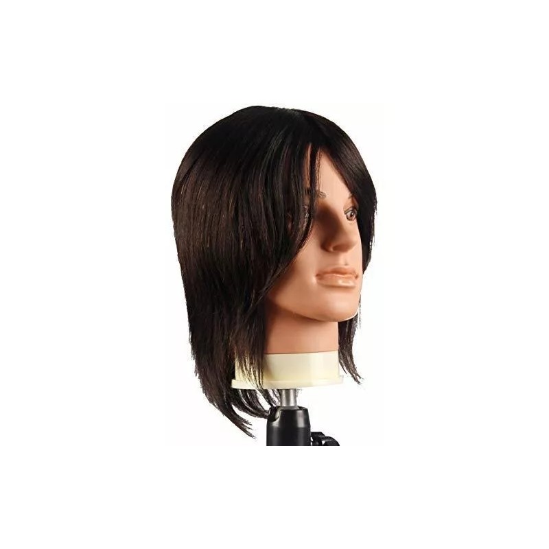 Zenyinfa Maniqui Cabeza Cabello Natural #2 Marrón 40 Cm Zenyinfa