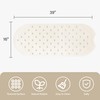 SelfSuite Rubber Bathtub Mat Shower Mat Non-Slip, 39x16 Inch, Bath