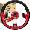 Roykaw Golf Cart Steering Wheel or Hub Adapter for EZGO Club Car Yamaha (Style 2 Red)