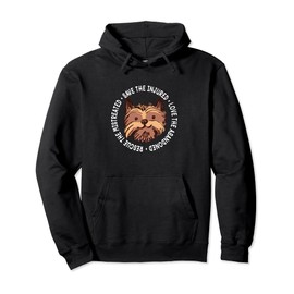 Rescue Save Love Yorkshire Terrier Rescue Dog Yorkie Adopt Pullover Hoodie