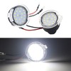 2PCS Rearview Mirror Puddle Lights LED White Light Under Mirror